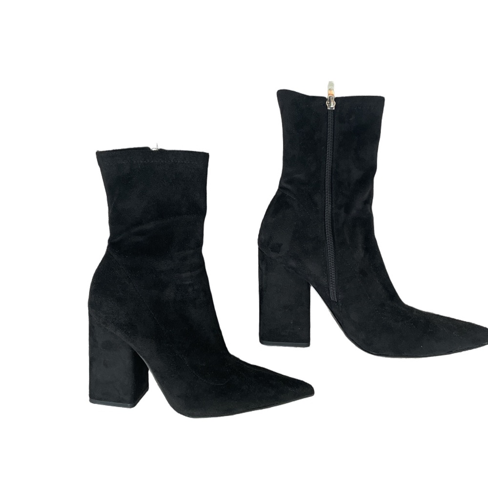 Nine West Black Block Heeled Mid-Calf Boots